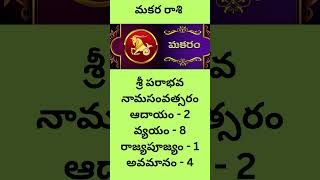 #Capricorn #Rashi phalalu #Makararashi #ugadi #panchangam