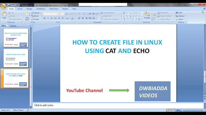 HOW TO CREATE FILES IN LINUX USING CAT AND ECHO IN LINUX