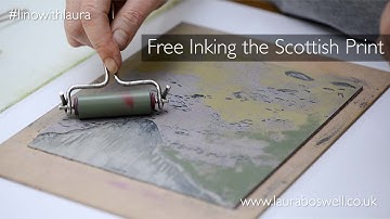 Multi block Lino Print with Laura: Episode 26 - Free Inking the Scottish Print