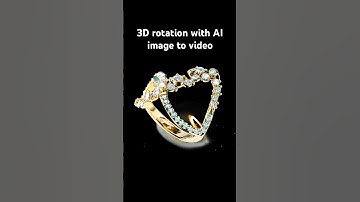 Transform your product image into a 3D video #diamondring #jewelry #aivideoshorts