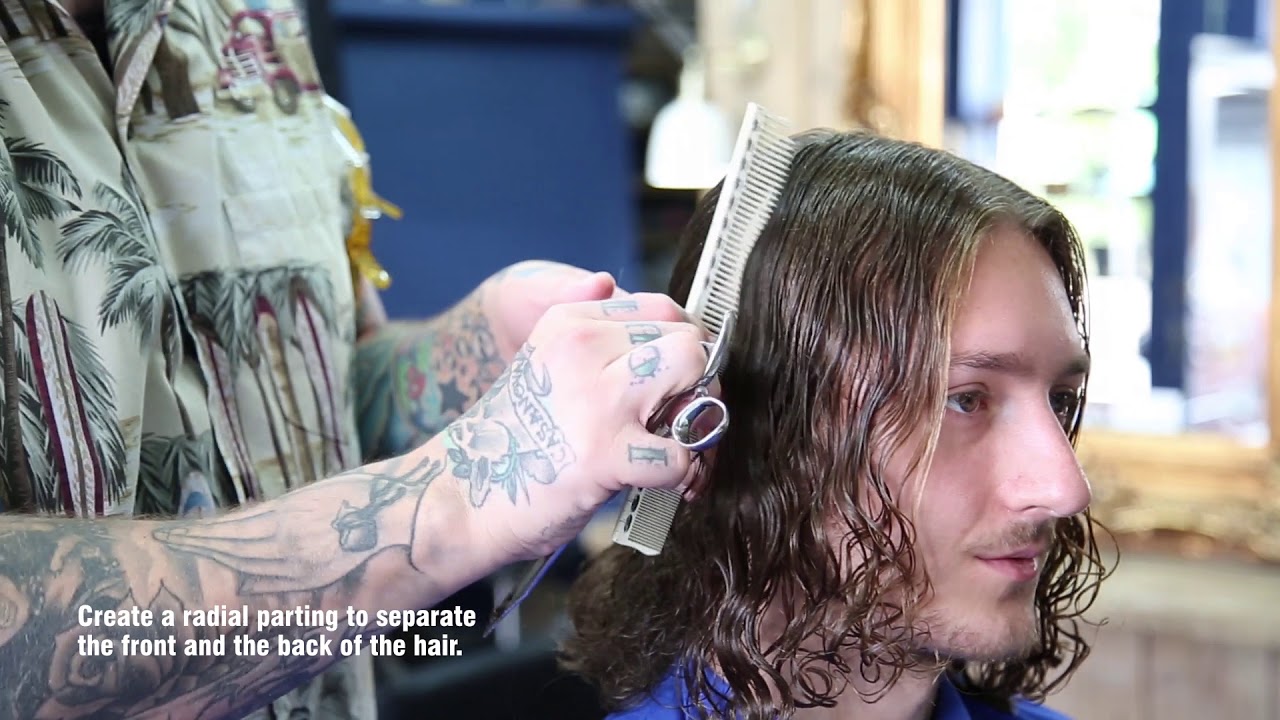 how to cut curly mens hair with clippers