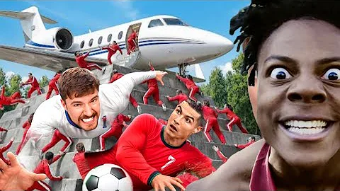 Ronaldo vs MrBeast vs IShowSpeed | IShowSpeed Reacts 100 PILOTS FIGHT For A Private JET | Ronaldo 