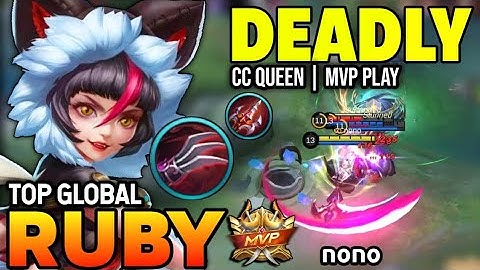 RUBY BEST BUILD 2022 | TOP GLOBAL RUBY GAMEPLAY | MOBILE LEGENDS ✓