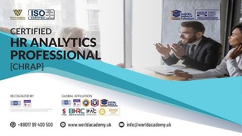 Certified HR Analytics Professional [CHRAP]
