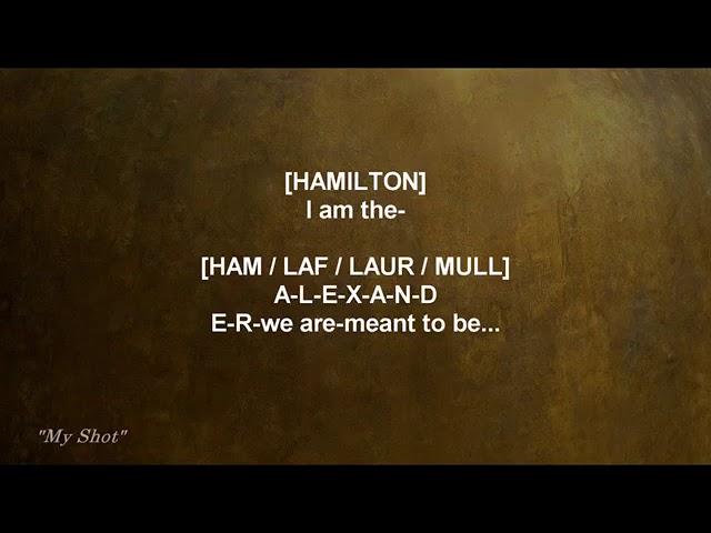 HAMILTON [Full Lyrics +Cut Content] Reupload