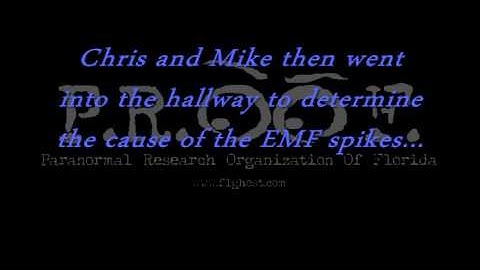 A trifield meter beeps in response while PROOF is investigating