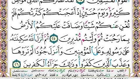 سورة التوبة  / إبراهيم الاخضر  ( مكتوبة )