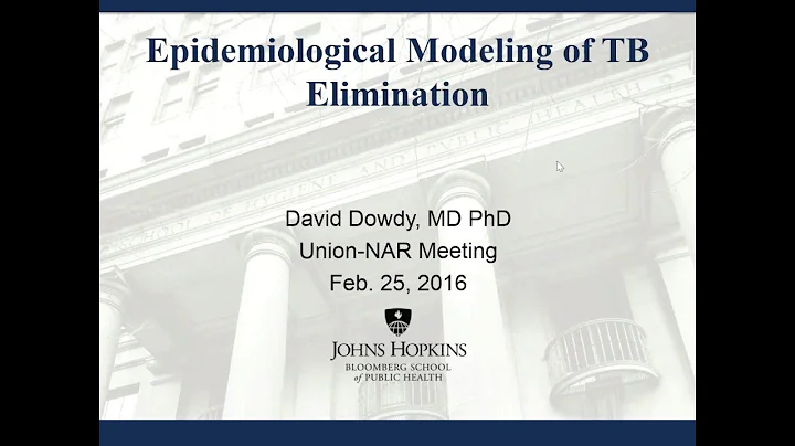 Dr  David Dowdy   Stop TB Meeting Feb 25 2016