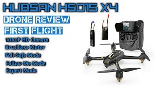 Hubsan H501S X4 Brushless FPV QuadCopter Full Review || Setup & Flight Test || Black