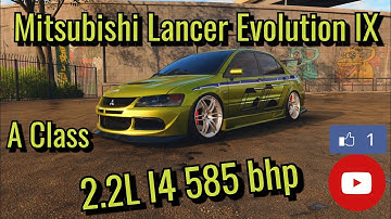 NFS Unbound Mitsubishi Lancer Evolution IX best Tuning Setup A Class