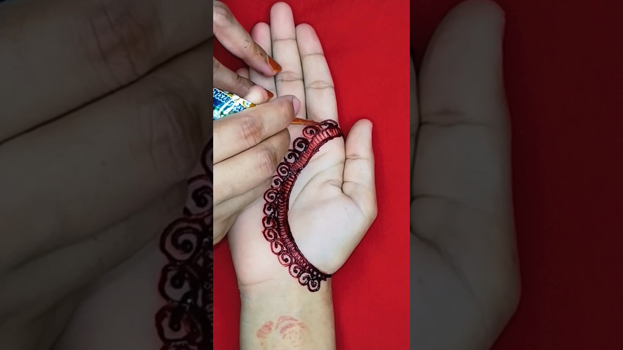 beautiful simple mehndi design #shorts