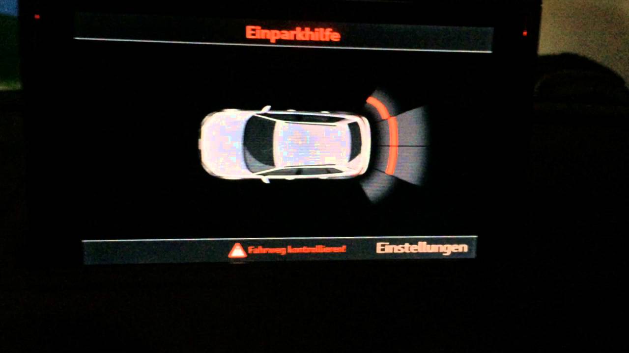 Einparkhilfe Plus Mit Selektiver Anzeige Audi A3 Audi A3 8V - MMI PLUS optische Anzeige der Einparkhilfe hinten