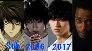 Evolution of L Lawliet in Anime & Live Action (Sub) 2006 - 2017