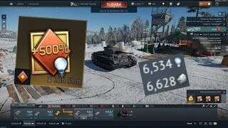 I used a 500% RP boost in War Thunder