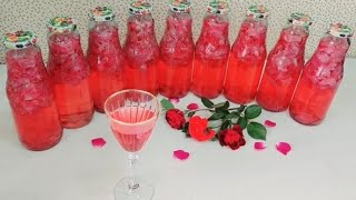 The most DELICIOUS drink in the World - From Rose petals! Rich Taste with Less Cost! #food
