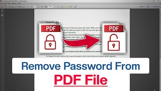 How to Remove Password from PDF File | Unlock PDF File