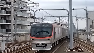 【TXー3183F守谷出場試運転】つくばエクスプレスTX3000系3183Fが試運転電車として流山おおたかの森駅2番線に入線するシーン(2024.10.24.11:45)