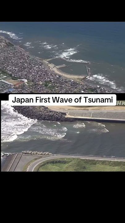 Tsunami waves hitting Eastern coast of Japan #tsunami #usgs