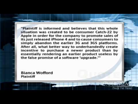 Apple Sued by CA Woman Over iOS 4.0 iPhone Update