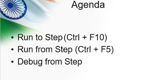 UFT(QTP) Tutorials - 14. Debugging in UFT (Run from/to Step and Debug from Step)