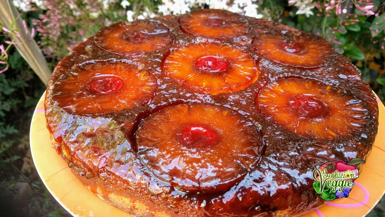 Torta de piña volteada Vegana! - YouTube