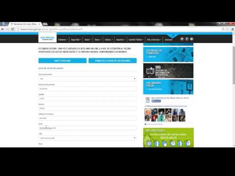Tutorial Nuevo Sistema de Reclamos