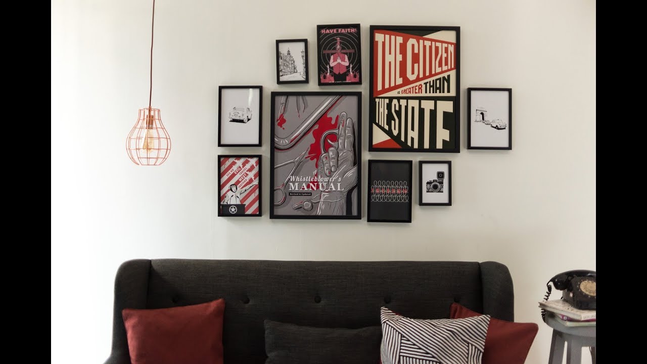 DIY: Gallery wall - YouTube