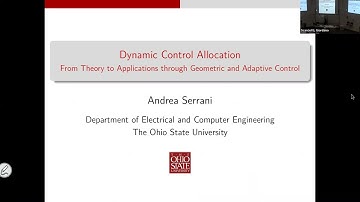 ECC22 Plenary - Andrea Serrani: Dynamic Control Allocation: From Theory to Applications