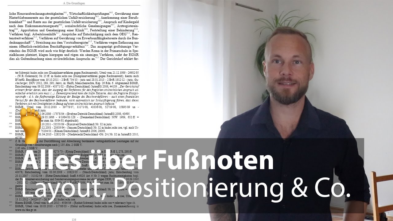 Update Fußnoten: Layout gestalten in wissenschaftlichen Texten \u0026 Fußnoten korrekt positionieren