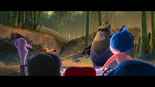 Inside Out Emotions Watching Paws of Fury The Legend of Hank Trailer