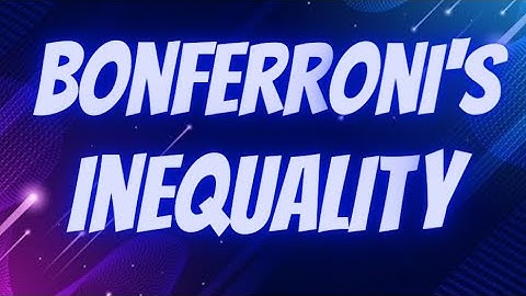 Bonferroni