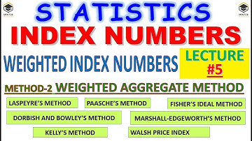 Lec#5  WEIGHTED AGGRTE METHOD   INDEX NUMBER