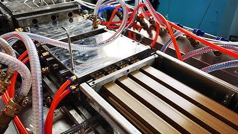 PE WPC wall cladding making machine wood plastic composite wpc profile making machine