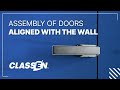 Assembly of doors aligned with the wall  classen