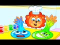 Lion Family | Kids Learn to Share Toys. Funny Stories About Slime | Cartoon for Kids