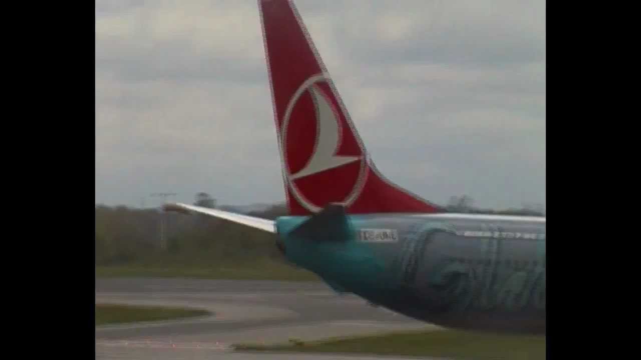 Turkish Airlines Boeing 737-800 "Special Global Livery" Taking Off Manchester Airport 05L EGCC