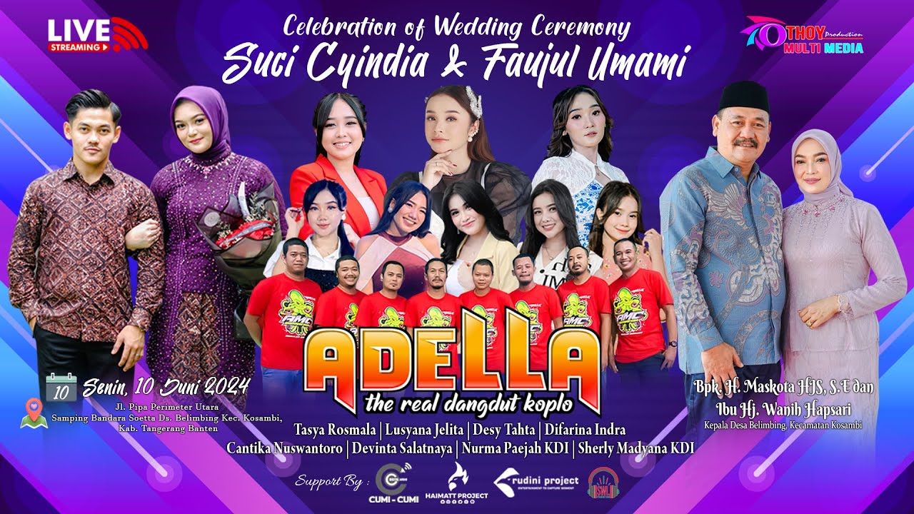 🔴 LIVE STREAMING DELAY OM ADELLA TASYAKURAN PERNIKAHAN UCI \u0026 UMAM TANGERANG BANTEN #MALAM