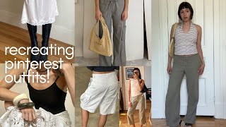recreating pinterest outfits #2 | spring/summer 2025