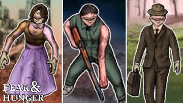 All Doppelganger Interactions & Fights - Fear & Hunger 2: Termina