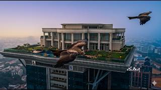 🔥 Eagle vs Drone above the skies of UB City 🦅