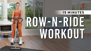 15 Min Row-N-Ride Workout | Interval Training