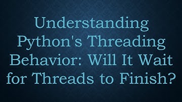 Understanding Python
