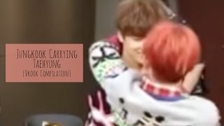 Jungkook Carrying Taehyung [Vkook Compilation]