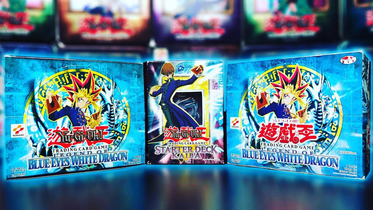 *THE RAREST BOOSTER BOX IN Yu-Gi-Oh!* (Opening 1st Edition - Legend of Blue  Eyes LOB Cards) Kaiba!