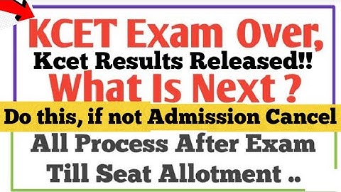 KCET All Doubts Cleared By Kea Official Signature On Admit Card Counseling |Results Documents