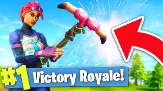 WINNING Fortnite Battle Royale with ONLY A PICKAXE?