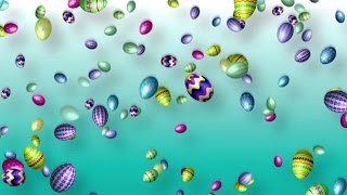 Free Easter Background - Falling Easter Eggs screenshot 3