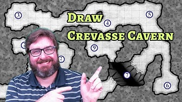 How to Draw Crevasse Cavern - D&D Encounter Maps Using GIMP