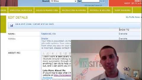 Sharepoint Intranet User Profiles Demo