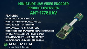 ANT-1776UAV Miniature UAV Video Encoder Overview